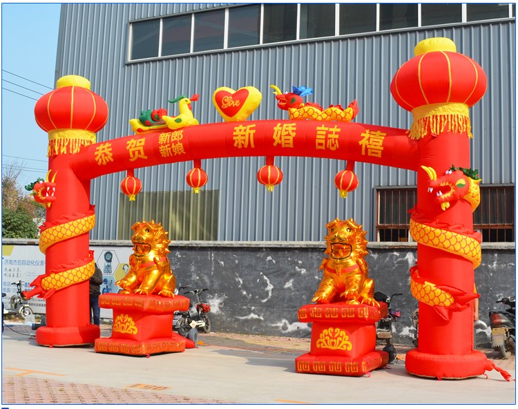 节庆充气立柱